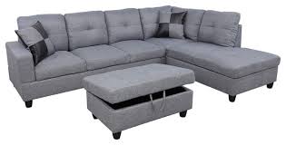 Buy flash furniture benchcraft maier sectional with right side facing chaise in sienna microfiber: Left Hand Facing Sectional Sofa Sectional Sofas