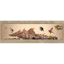 monster hunter 4 monster size chart jigsaw puzzle