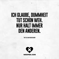 Ich Glaube Dummheit Tut Schon Weh Nur Halt Immer Den Anderen Visual Statements Spruche Zitate Visual Statements Dummheit