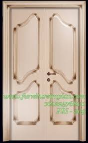 Contoh pintu pagar terkini rumah moden desainrumahid.com. Pintu Rumah Warna Putih Kayu Mahoni Kayu Jati