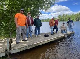Friends of the Jersey Flowage upgrade Bradley Boat Landing Dock