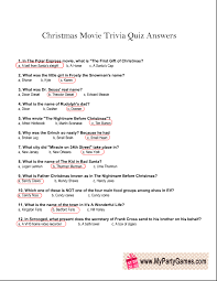 Read on for some hilarious trivia questions that will make your brain and your funny bone work overtime. Free Printable Christmas Movie Trivia Quiz