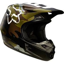 Fox V1 Camo Motocross Helmet Dirt Bike Helmets Motorcross