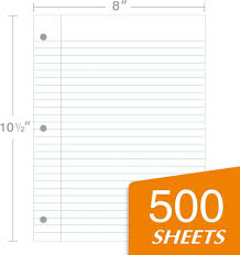 Kaisa Çizgili Kağıt 500 Yaprak 8x10.5 Geniş Çizgili Defter Kağıdı 3 Halkalı  Bağlayıcı Kağıt için Geniş Çizgili Kağıt Dolgu Kağıdı Geniş Çizgili 3  Delikli Delikli Gevşek Yaprak Kağıt (500 yaprak Geniş :