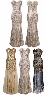 Birthday Black And Gold Party Dress 1920s Strapless Dress Deco Great Gatsby Vintage Sequin Cocktail Party Long Gown Gatsby Party Dress Vintage Party Dresses Gatsby Party Outfit