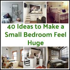 Use cool, neutral colors in a mix of different patterns, making sure not to match anything too closely. 40 Ideas To Make A Small Bedroom Feel Huge