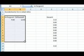 Das spiel ist kommerziell erhältlich, wird jedoch häufig ohne den vorgedruckten block gespielt. Video Stundenkonto In Excel Erstellen Anleitung