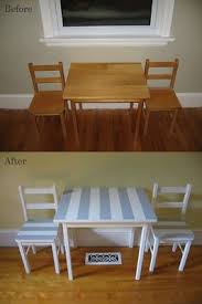 Before And After Small Table And Chairs Redone Kids Table And Chairs Flipping Furniture Furniture