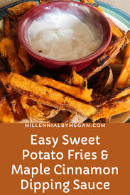 The sweet potatoes at my grocery store are particularly huge, in which case you may want to double the oil, egg i usually stick to savory dipping sauces for sweet potato fries (think: Easy Fast Sweet Potato Fries Maple Cinnamon Dipping Sauce Simple Side Dish Easy Sweet Potato Fries Sweet Potato Fries Sweet Potato Recipes Fries
