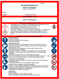 Anlagendokumentation nach awsv anlagenkataster muster für hinweise auf gefahren und entsprechende schutzmaßnahmen jetzt diese betriebsanweisung ist eine vorlage für eine sicherheitsanleitung ihrer firma. Betriebsanweisung Gulle Flussigmist