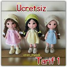 Leithygurumi Amigurumi Lal Bebek Ucretsiz Turkce Tarif Design By Melek An Oyuncak Bebek Saci Kiz Bebek Oyuncaklari Amigurumi Oyuncak Bebek