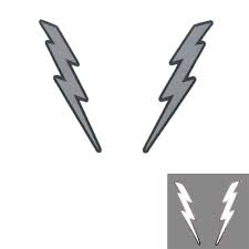 5 One Pair Of Reflective Lightning Bolt Buy Online In Bahamas At Desertcart