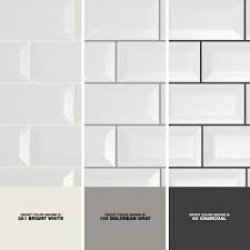 Many people end up purchasing these after seeing and falling in love with them while traveling on the metro in paris. Daltile Restore 3 In X 6 In Ceramic Bevel Bright White Subway Tile 10 Sq Ft Case Re1536modbhd1p4 The Home Depot
