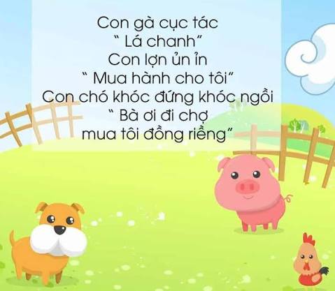 Một số bài vè về chủ đề động vật cho trẻ mầm non