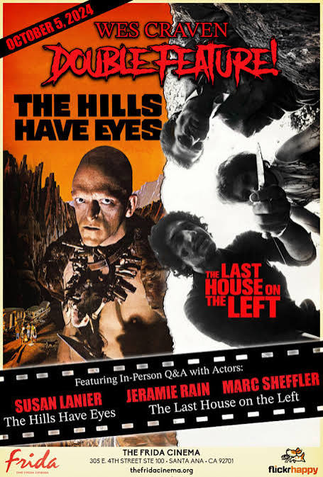 Wes Craven Double Feature: The Last House on the Left (1972) + The Hills  Have Eyes (1977) – The Frida Cinema