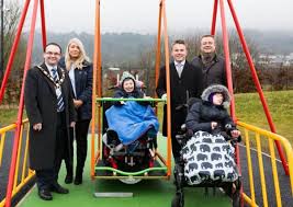 New wheelchair accessible swing officially opened