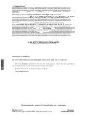 Muet july 2012 speaking 1st booklet. Muet Past Year 2 Docx Confidential Di Qa Majlispep Course Hero