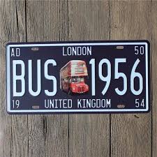 Hohappyme Plaque Vintage Car Plates Bar Decorative License Plate Garage Sign Apartment Living Room Vintage Home Decor Vintage House Retro Home Decor