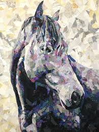 The Horse Collage Quilt Pattern Horse Quilt Art Quilts Quilt Patterns