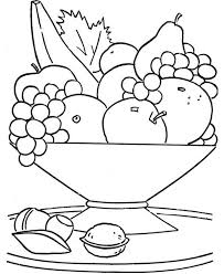 Black And White Bowl Of Fruit Clipart Healthy Food Coloring Pages Fruit Coloring Pages Food Coloring Pages Coloring Pages