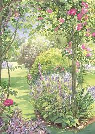 dorothy pavey peinture de jardin peinture fleurs dessin jardin