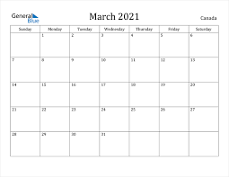 Check spelling or type a new query. Canada March 2021 Calendar With Holidays
