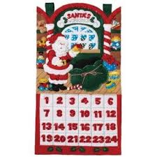 From Santa S Workshop Bucilla Advent Calendar Kit Advent Calendar Kit Advent Calendars For Kids Santas Workshop