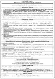 Finance Resume Sample Banking Resume Format Naukri Com