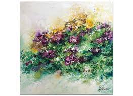 Florales Gemalde In Acryl Unikatkunst Modern Im Garten 8 In 2020 Kunst Bilder Kaufen Gemalde Gegenwartskunst