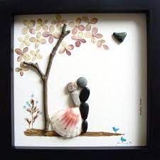 60 Diy Stone Arts And Crafts Idee Fai Da Te Fai Da Te E Hobby Bigliettini Di Auguri