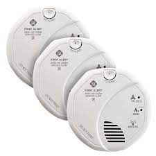 Keep your family safe with this battery operated smoke and carbon monoxide alarm; First Alert Z Wave Smoke And Carbon Monoxide Alarm 3 Pack
