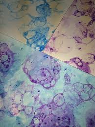 Bubbles Paint Washing Up Liquid And Glue Sketch Book Art Painting