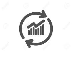 Chart Icon Update Report Graph Or Sales Growth Sign Analysis