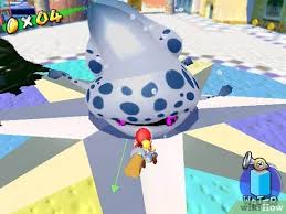 At this point, gooper blooper will retaliate by flinging his tentacles at you, evade them and they'll remain motionless, allowing you to use the y button to pull on them before letting go, removing them completely. How To Defeat Gooper Blooper In Super Mario Sunshine 13 Steps