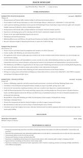 It can be easy to fall into the trap of having a predictable and boring resume. Marketing Finance Resume Sample Mintresume