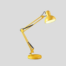 28% off metal 8mm led pilot dash panel indicator light lamp red blue green white yellow 2 reviews cod. Modern Swing Arm Table Lamp Metal Single Light Table Light In Red Yellow For Study Room Takeluckhome Com