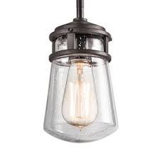 With a flushmount design, you're able to maximize the floor to ceiling height, making it perfect for outdoor areas, such as covered porches, garages or car ports. Shop Kichler Lighting Lyndon 9 5 In Architectural Bronze Outdoor Pendant Light At Lowes Outdoor Pendant Lighting Outdoor Hanging Lights Bronze Outdoor Lighting