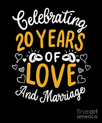Purchase creative and memorable 20 year anniversary gift on alibaba.com, ideal for all events and occasions. 20th Wedding Anniversary 20 Years Of Love And Marriage Digital Art By Haselshirt