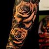 This particular tattoo is made of two different stories but manages to you can never get enough of roses and skulls, they are a trademark for tattoo art and never fail to impress. 3
