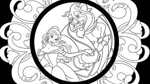 Beauty and the beast coloring pages. Beauty And The Beast Coloring Pages D23