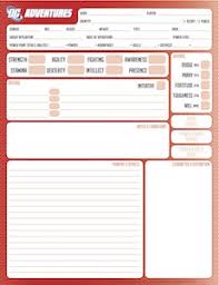 Want to take the whole set with you? Character Sheets Stargazer S World