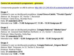 Savesave rezultate olimpiada 2018 romana for later. Informatica Bucuresti Centre De ExcelenÅ£Äƒ