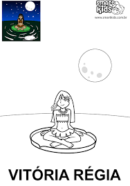Colorir Desenho Vitoria Regia Desenhos Para Colorir Smartkids