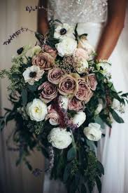 Mauve Winter Wedding Bouquets Rustic Chic Wedding Bouquets Winter Wedding Bouquet Bridal Flowers Wedding Bouquets