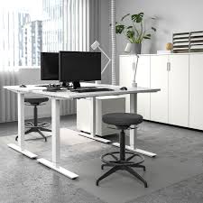 These messages are accompanied by black and white illustrations with playful characters. Skarsta Desk Sit Stand White 47 1 4x27 1 2 Ikea