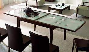 Bon Ton Dining Table Calligaris The Bon Ton Expands From 47 To 94 With An Easy Slide Out Mechanism Extension Dining Table Dining Table Glass Kitchen Tables