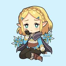 Short Haired Zelda Botw Oc I Posted This On Twitter And Ig I Thought I D Share Here Too U Character Art Chibi Legend Of Zelda