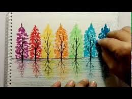 Rainbow Colour Trees Beautiful Landscape Youtube Art Drawings Simple Rainbow Art Fantasy Art Illustrations