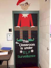 Some schools and districts can't decorate doors due to the fire marshal code. Adorable 50 Simple Diy Christmas Door Decorations For Home And School Http Christmas Door Decorating Contest Diy Christmas Door Decorations Christmas Classroom