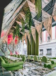 Restaurant Design Green Marble Interior Madrid Spain Romola In Madrid By Architect Design De Restaurant Restaurant Madrid Design Interieur Restaurant